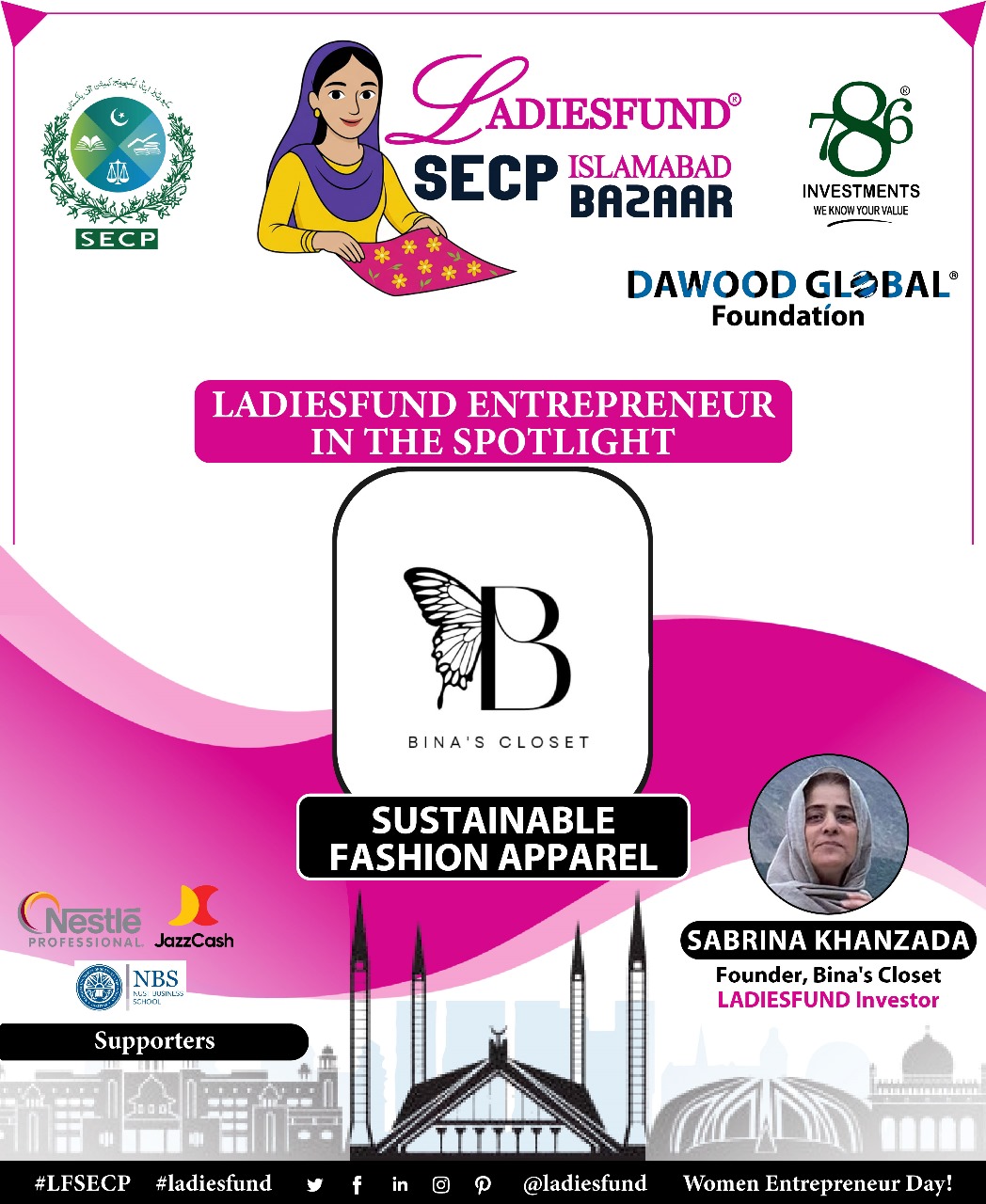 Group photo of LADIESFUND Energy Pvt. Ltd. team receiving the Prime Minister’s Award